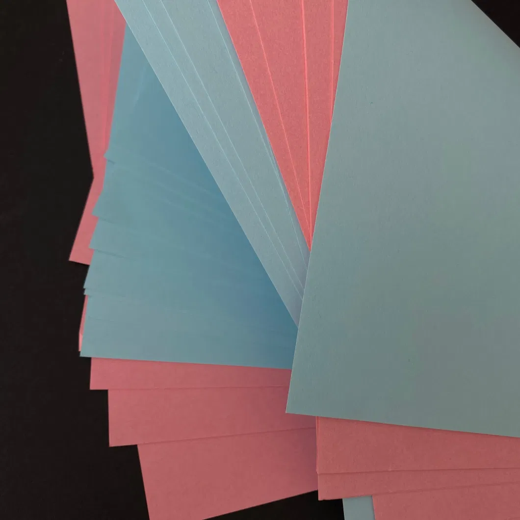 180g Pink/Blue Colored Paper Special Paper Color Copy Paper Office Supplies School Stationery Children′s Origami